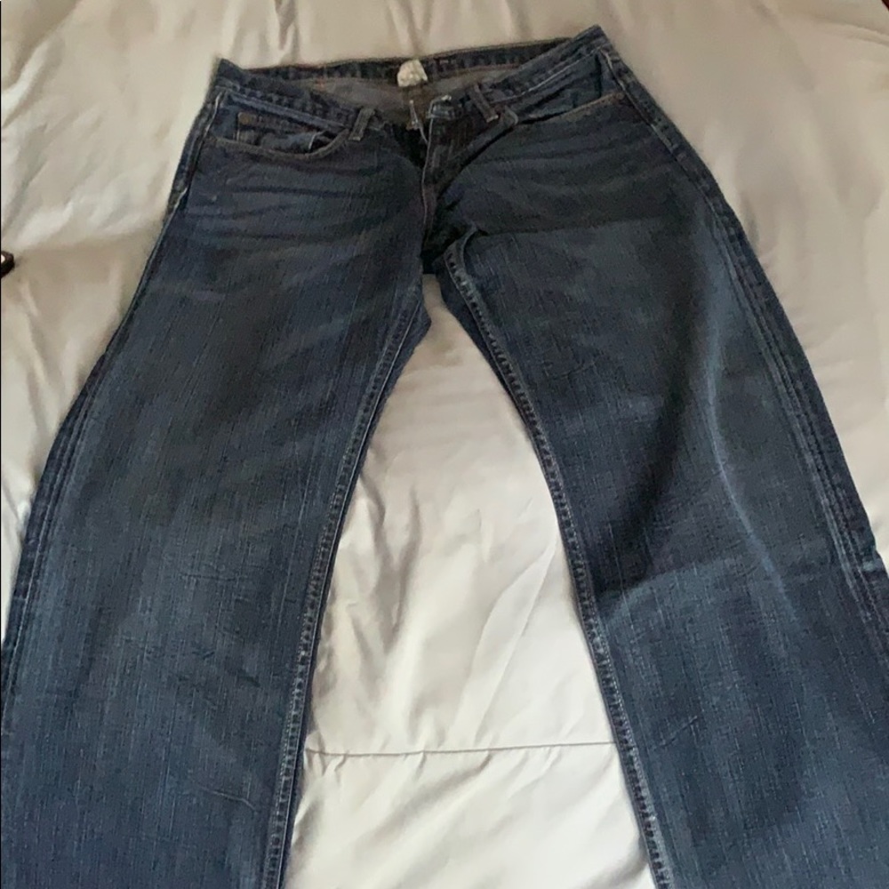 Banana Republic Men's Relaxed Jeans - Dark Blue
